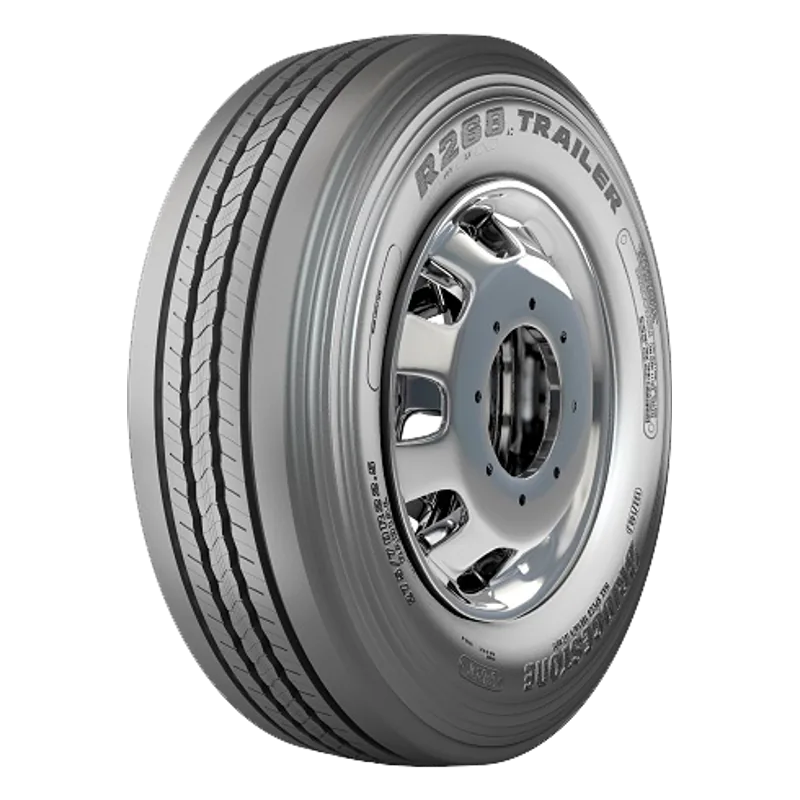 Pneu Bridgestone R268 Trailer 275/70 R22.5 para eixo livre de carreta